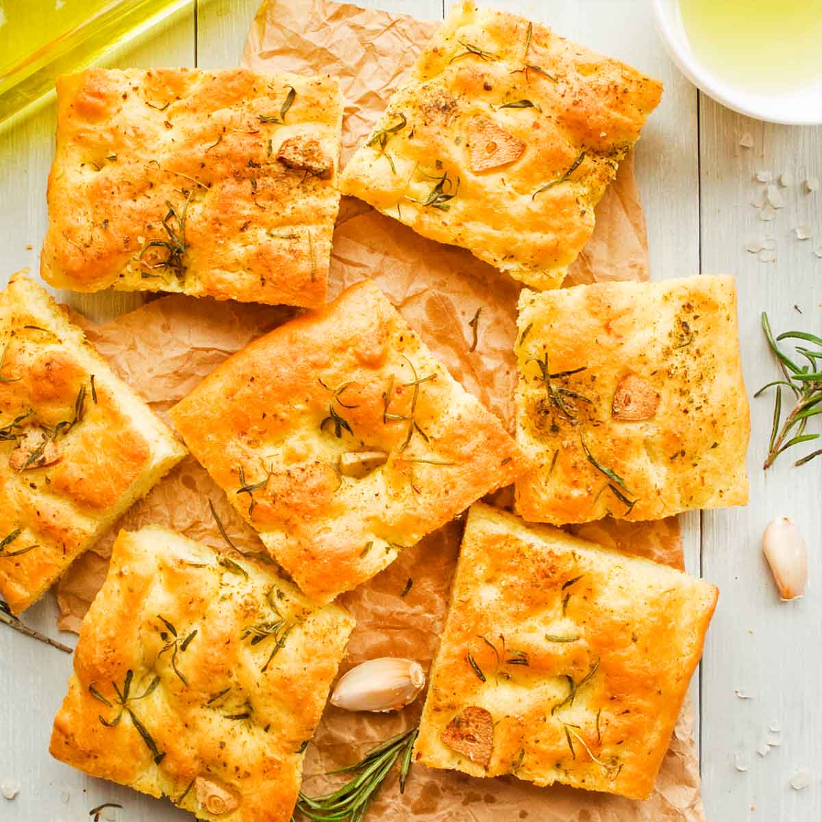 Focaccia Receita Completa - Pão Italiano