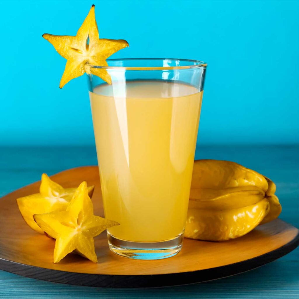 como fazer suco de carambola