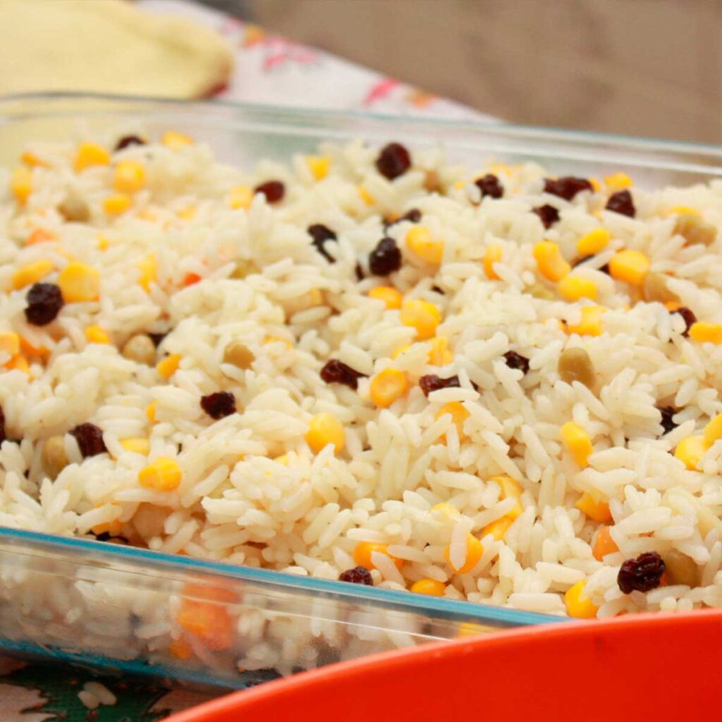 arroz para ceia de natal