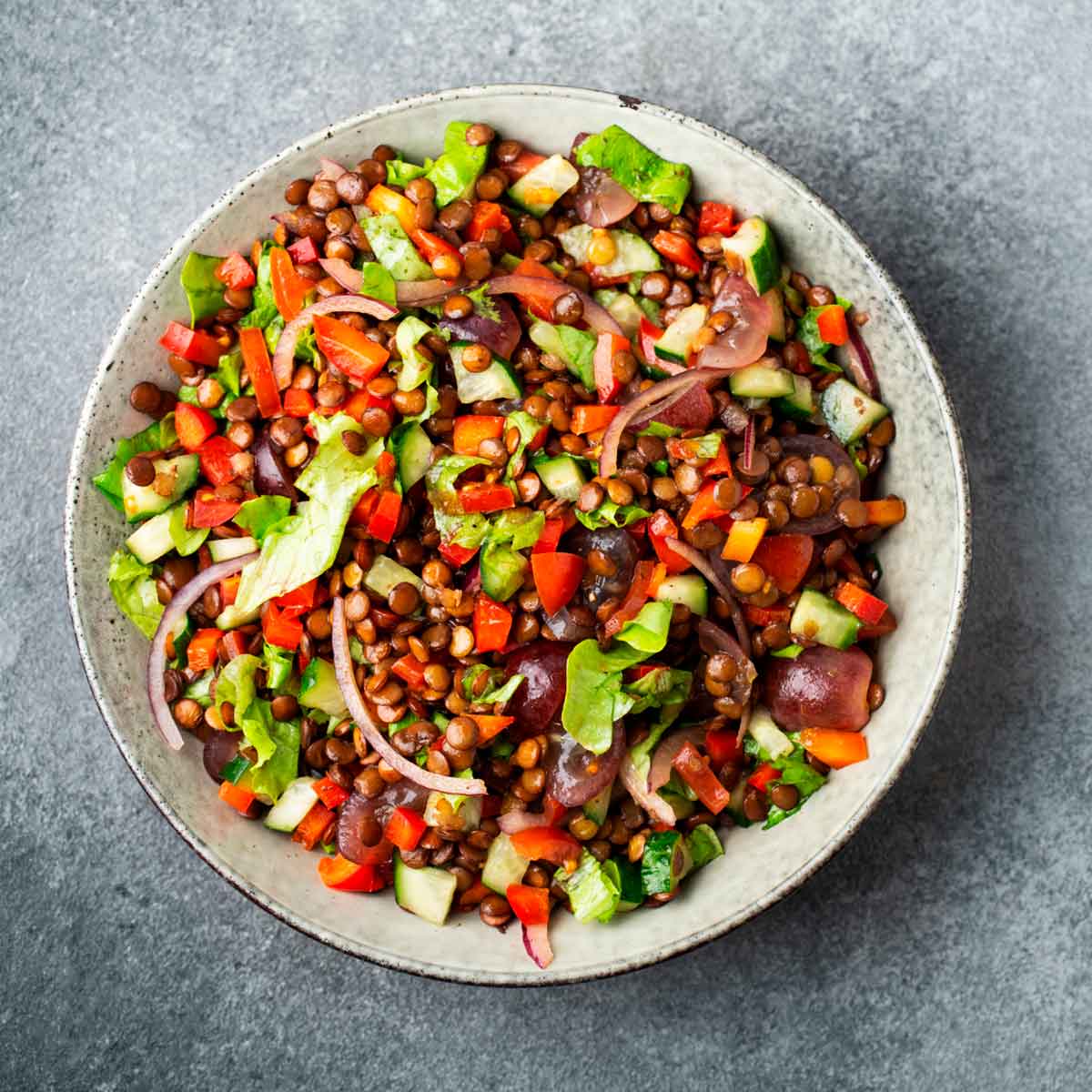 salada de lentilha