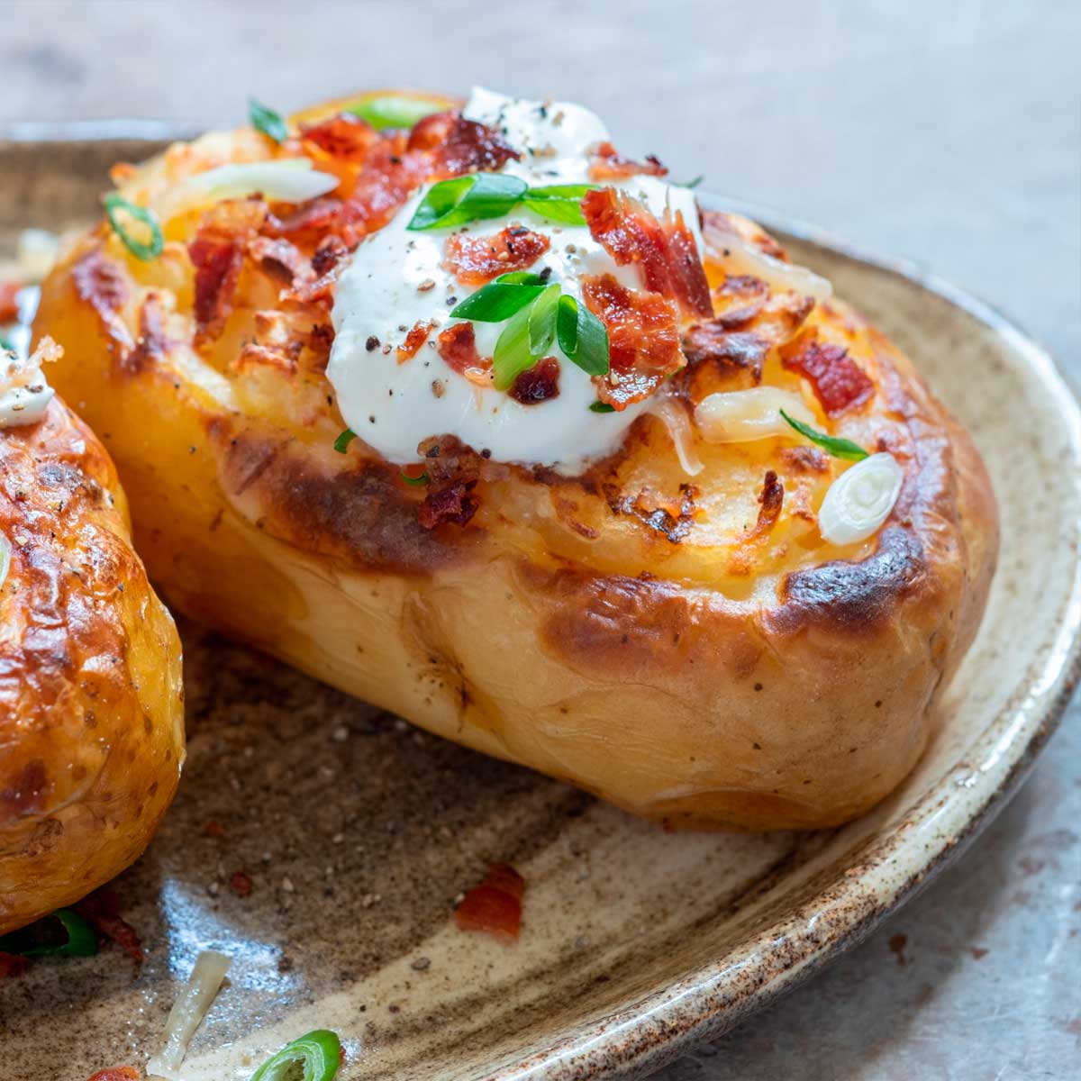 Stuffed Potato in the Airfryer