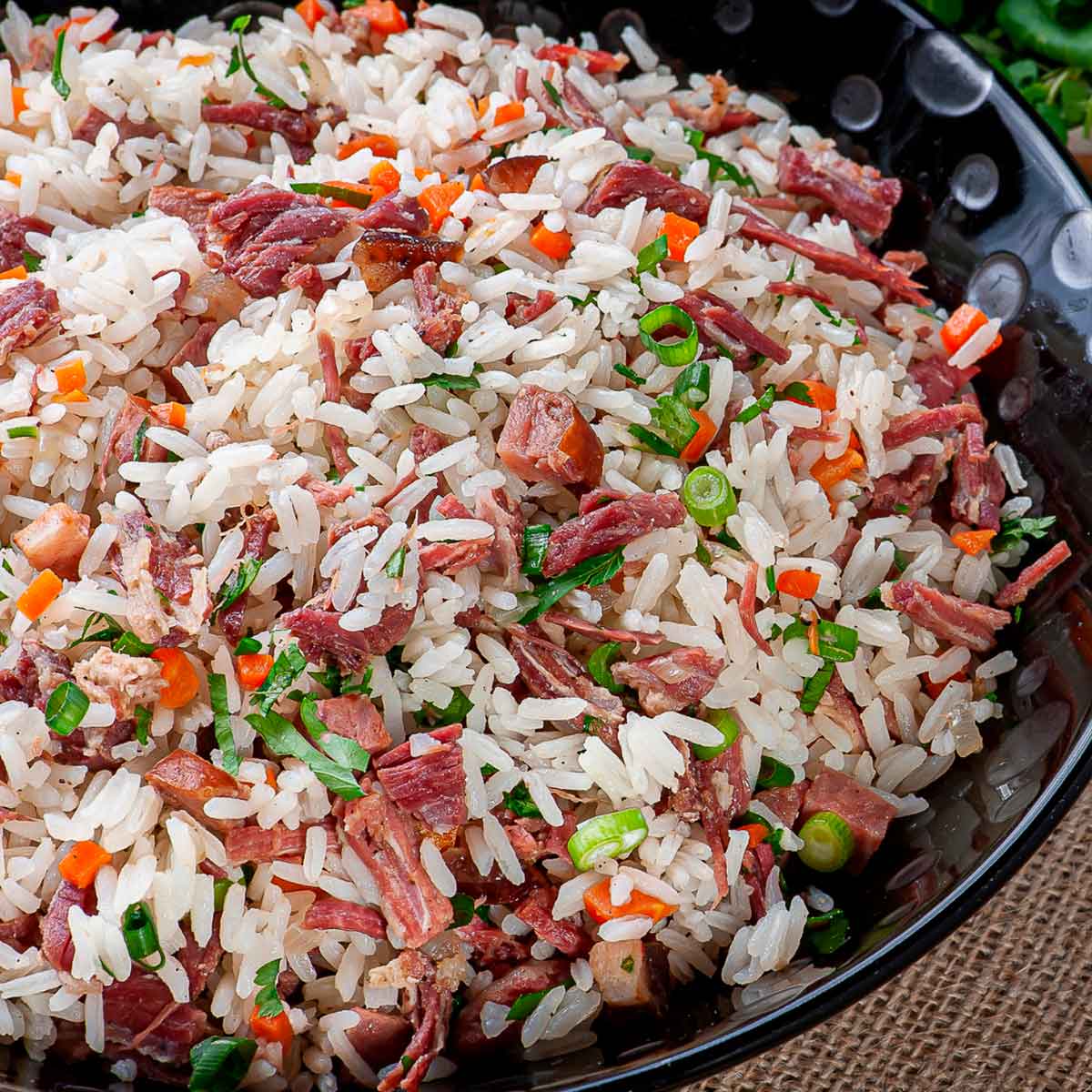 Arroz Carreteiro Simples