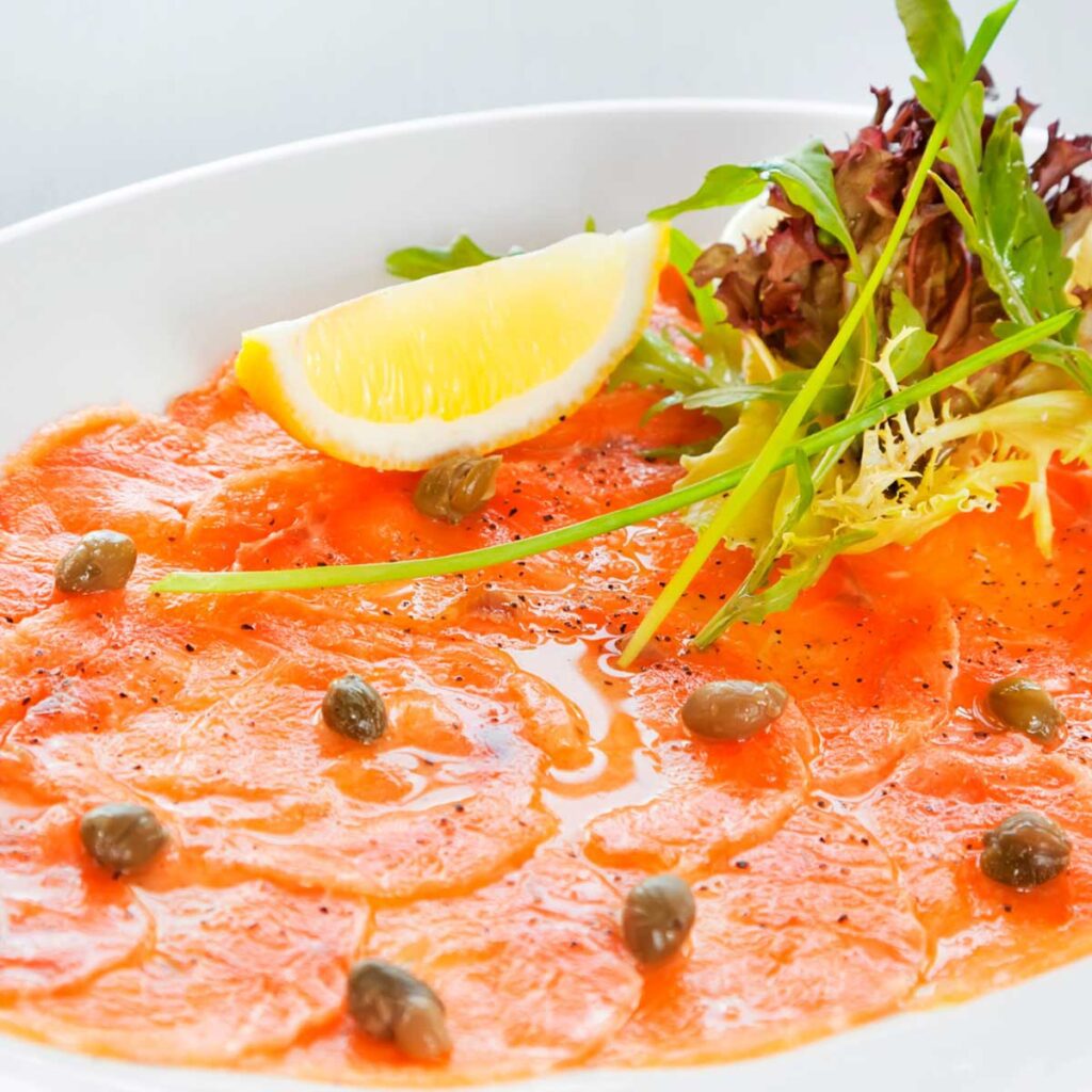 como fazer carpaccio de salmao