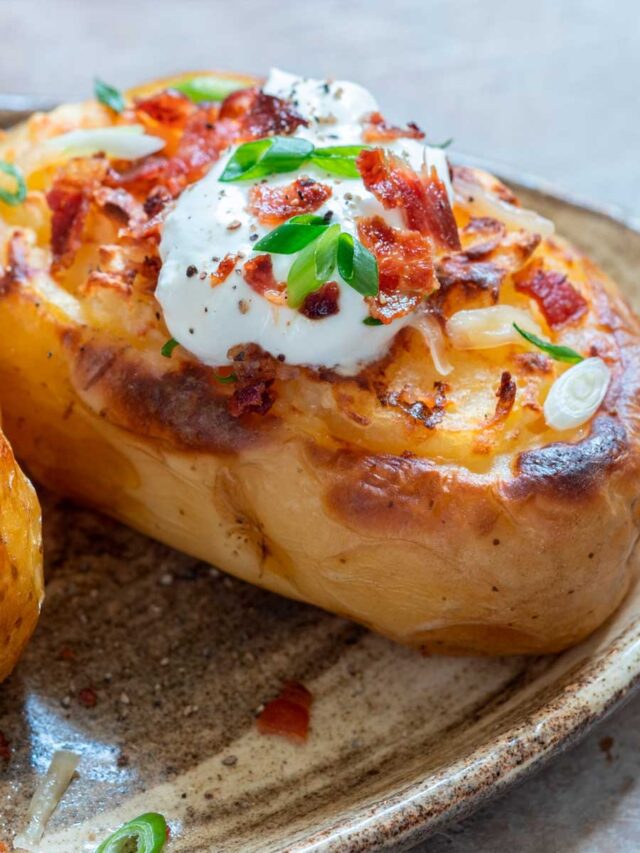 Batata Recheada na Airfryer