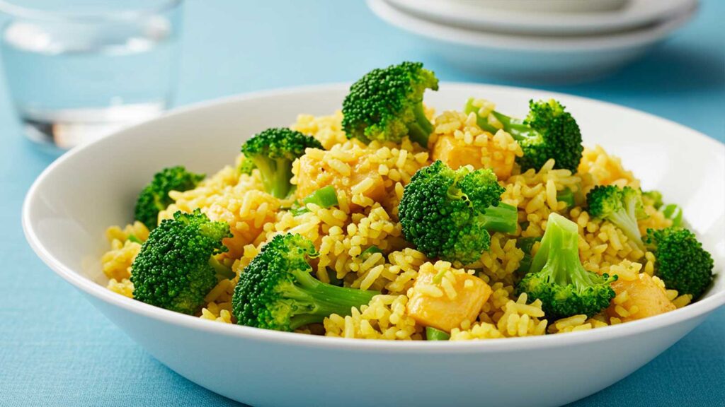 arroz com brocolis