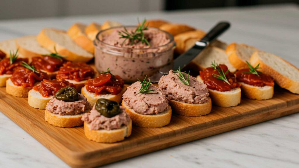 canapes de pate de frango