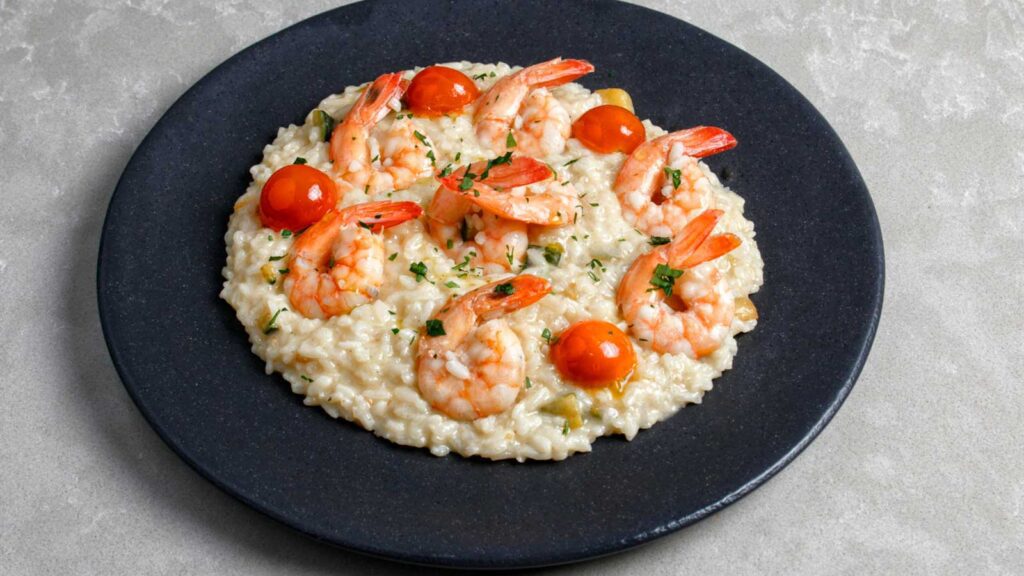 receita de camarao para risoto