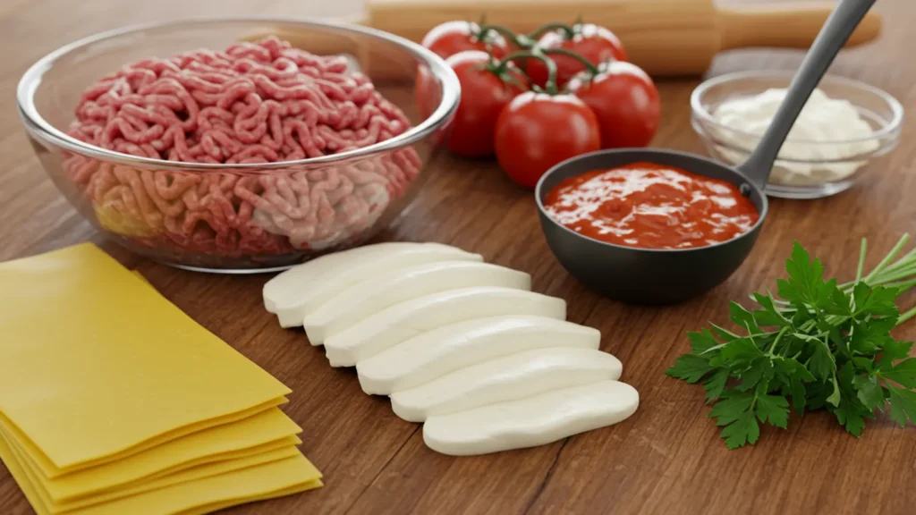 lasanha de frigideira ingredientes