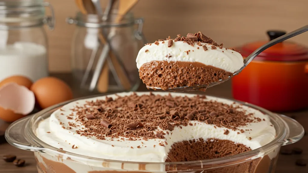 pave mousse de chocolate com cafe delicioso