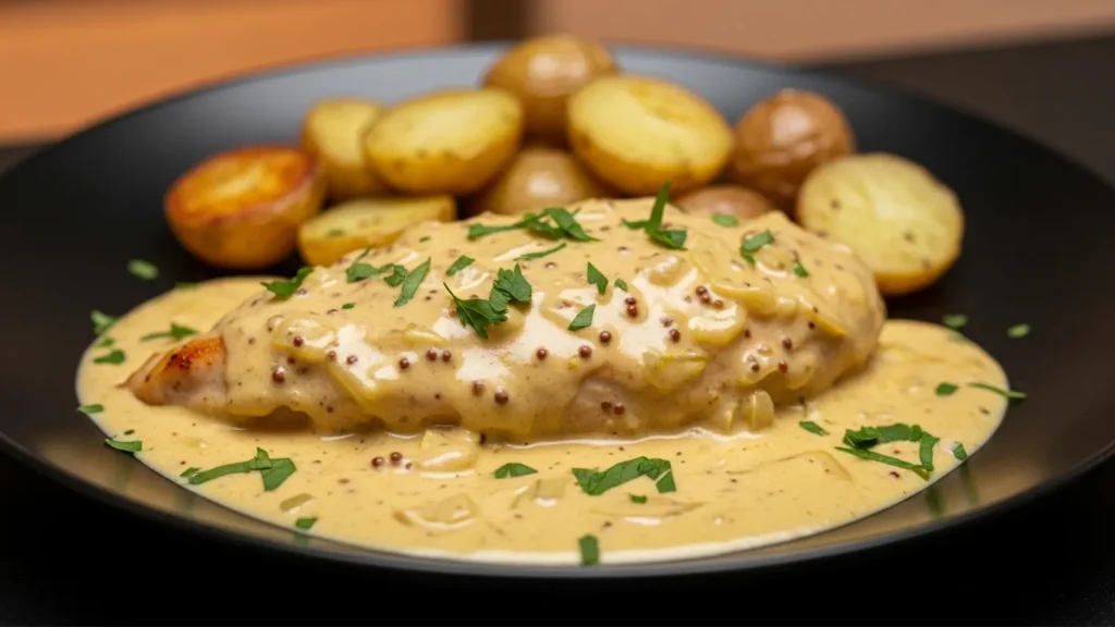 peito de frango ao molho de mostarda