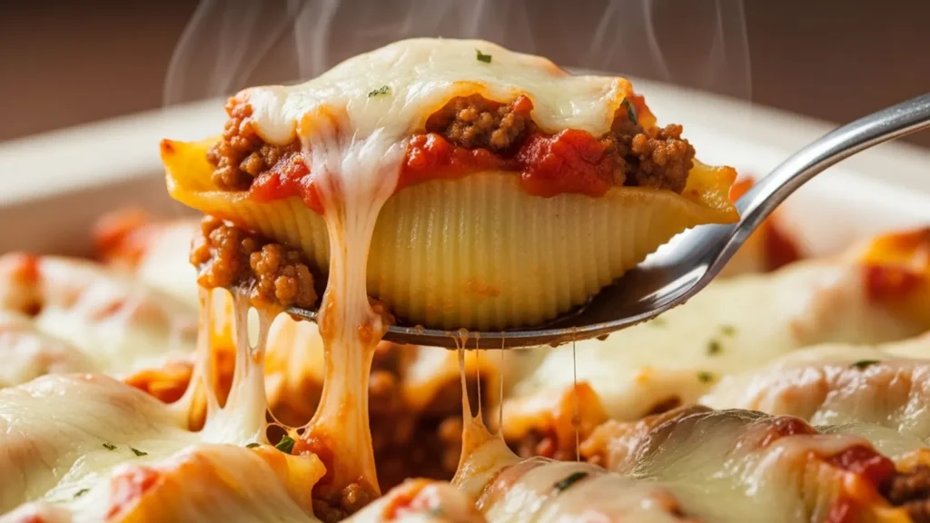 macarrao recheado com carne moida aprenda