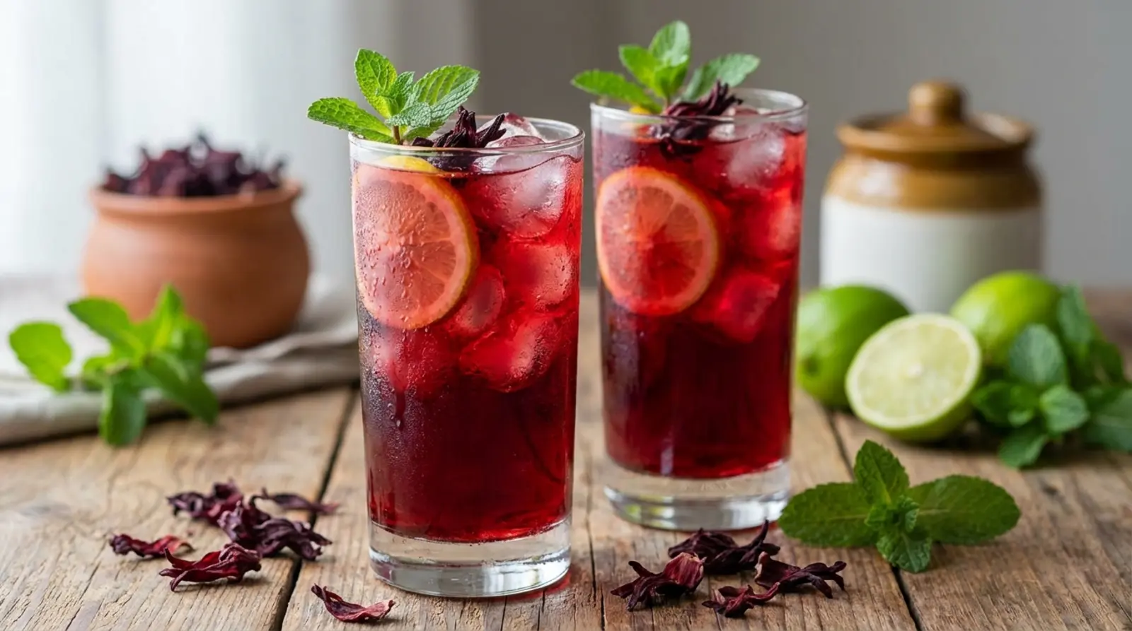 chy de hibisco gelado