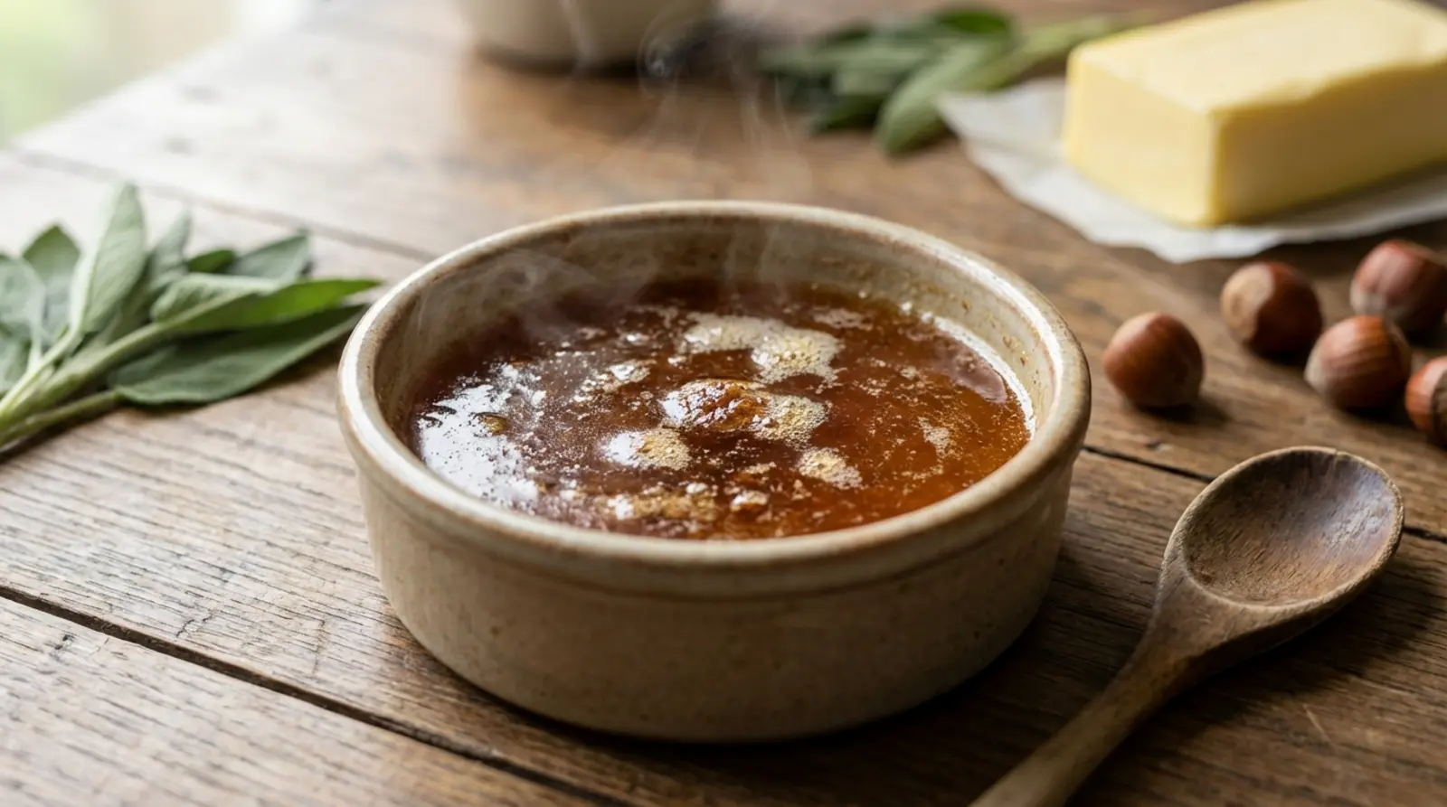 como fazer manteiga noisette em casa