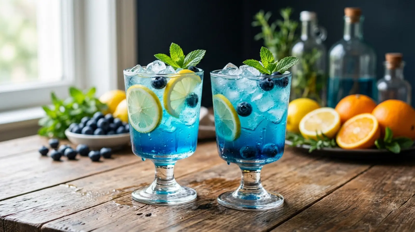 drink azul sem ylcool aesthetic