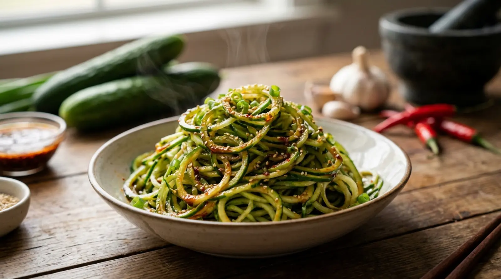salada de pepino viral asiytica