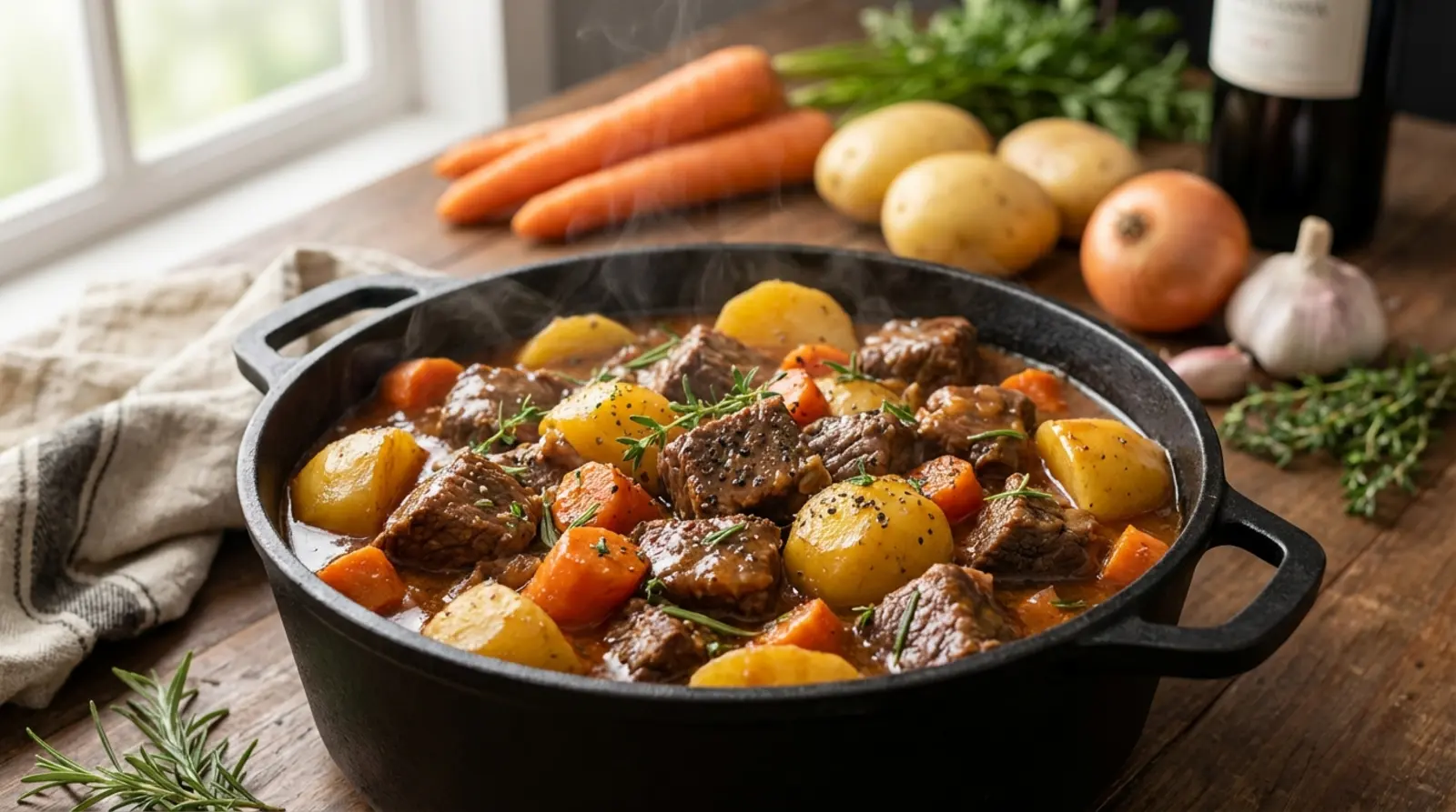 carne de panela com batata e cenoura