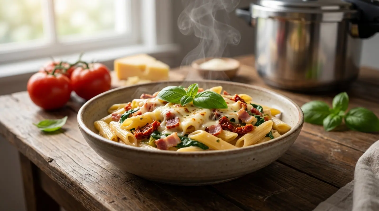 macarryo de panela de pressyo cremoso em 10 minutos