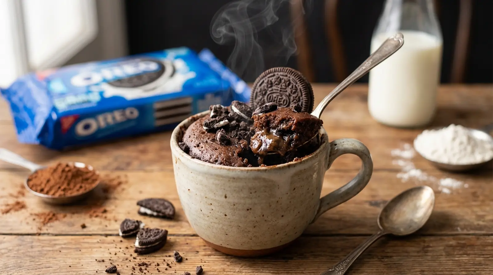 Bolo de caneca Oreo 1 minuto