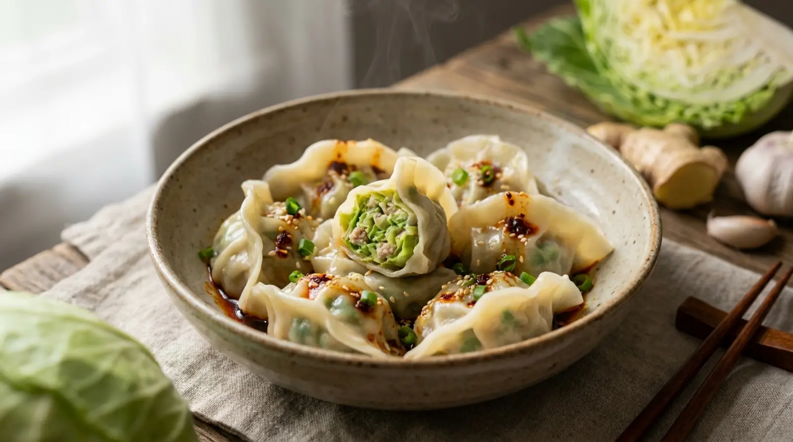Dumplings de repolho