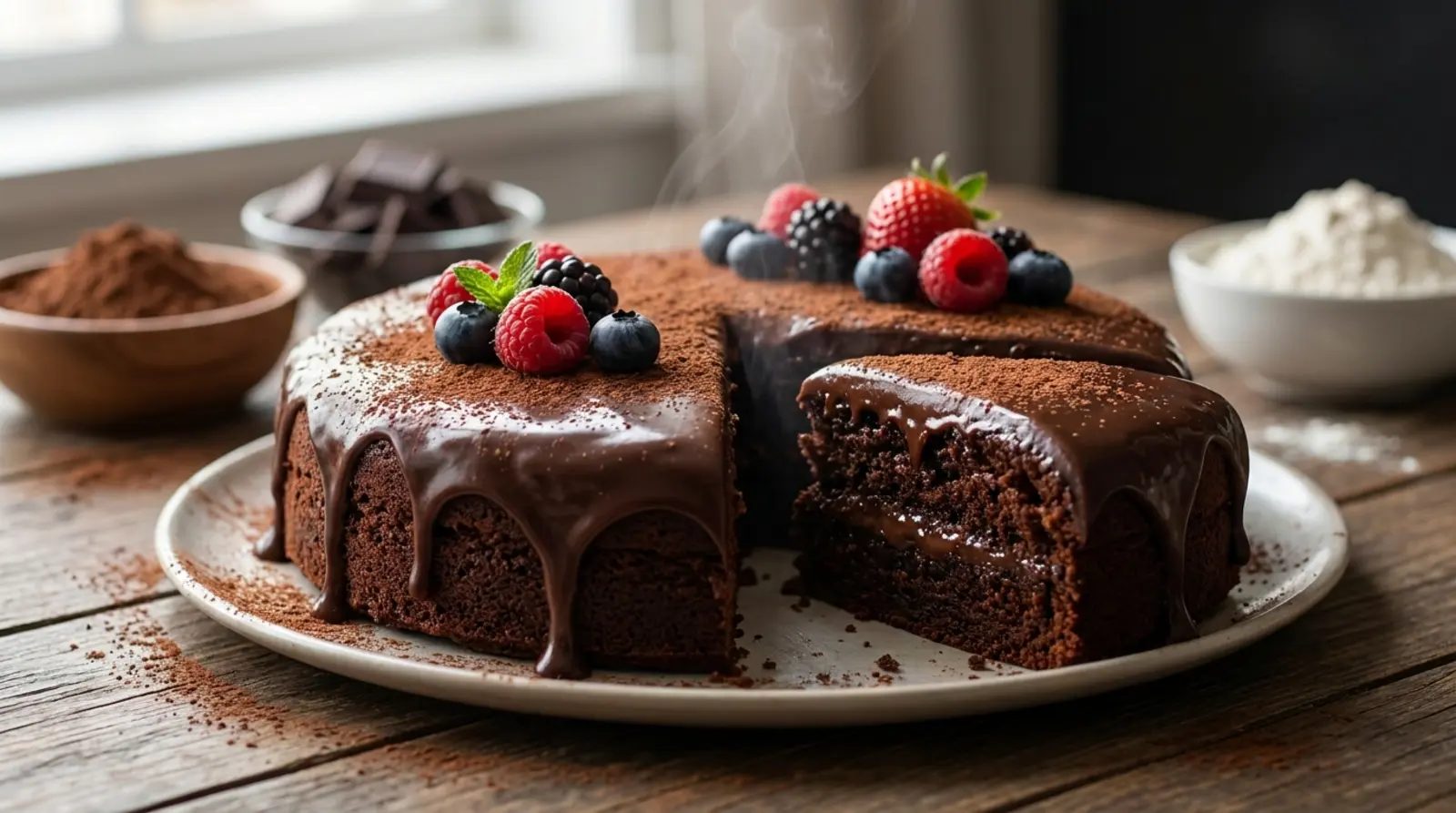 bolo de chocolate vegano