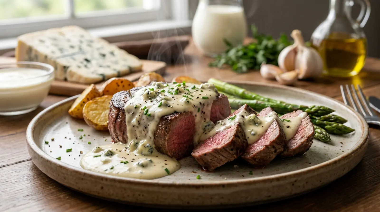 molho de gorgonzola para carne