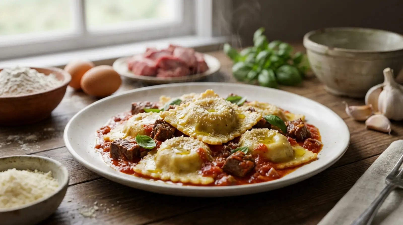 ravioli de carne
