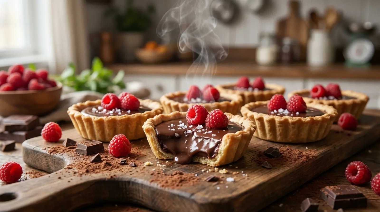 tortinhas de chocolate